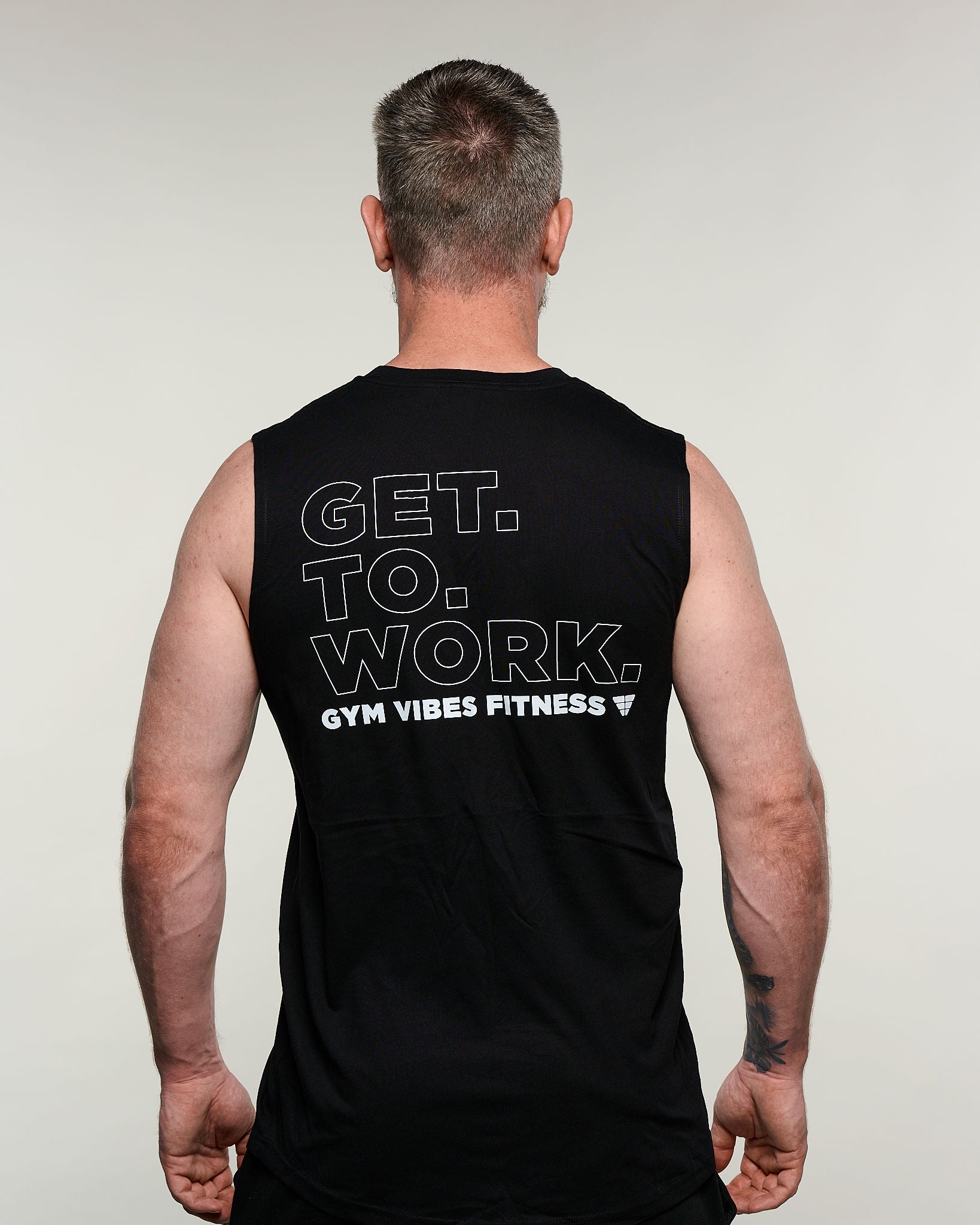 Gym Vibes Get To Work Fitness Men's Tank