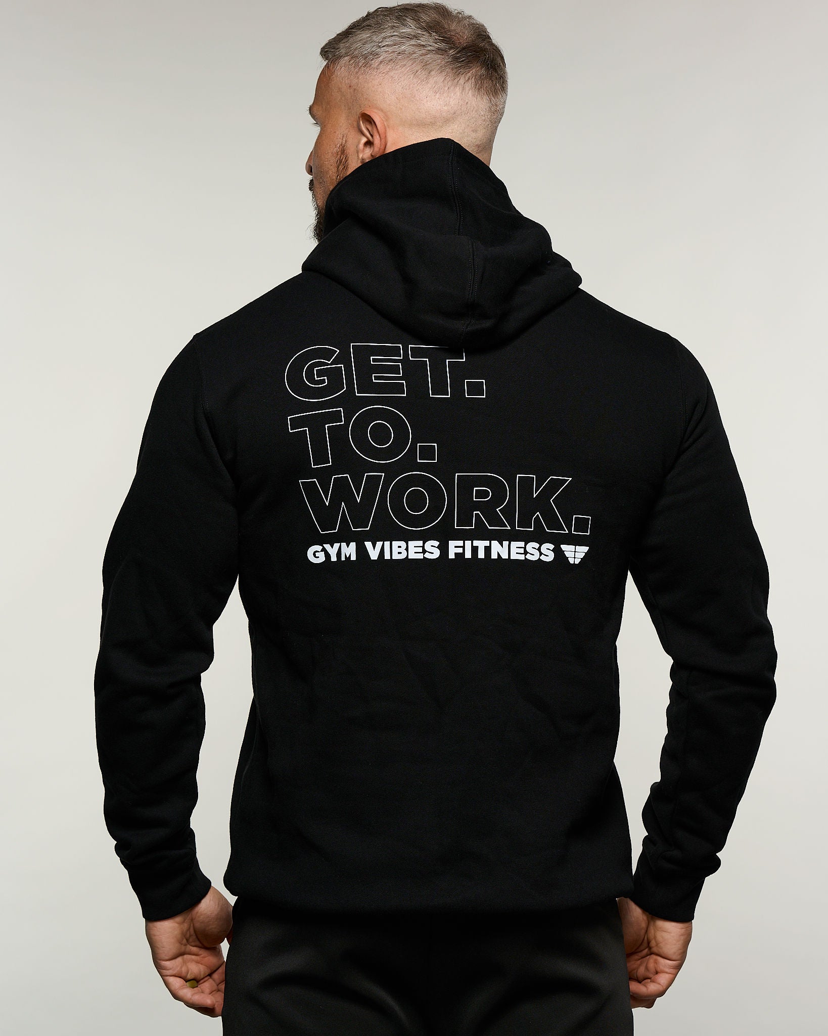 Gym Vibes Get To Work Fitness Men's Hoodie