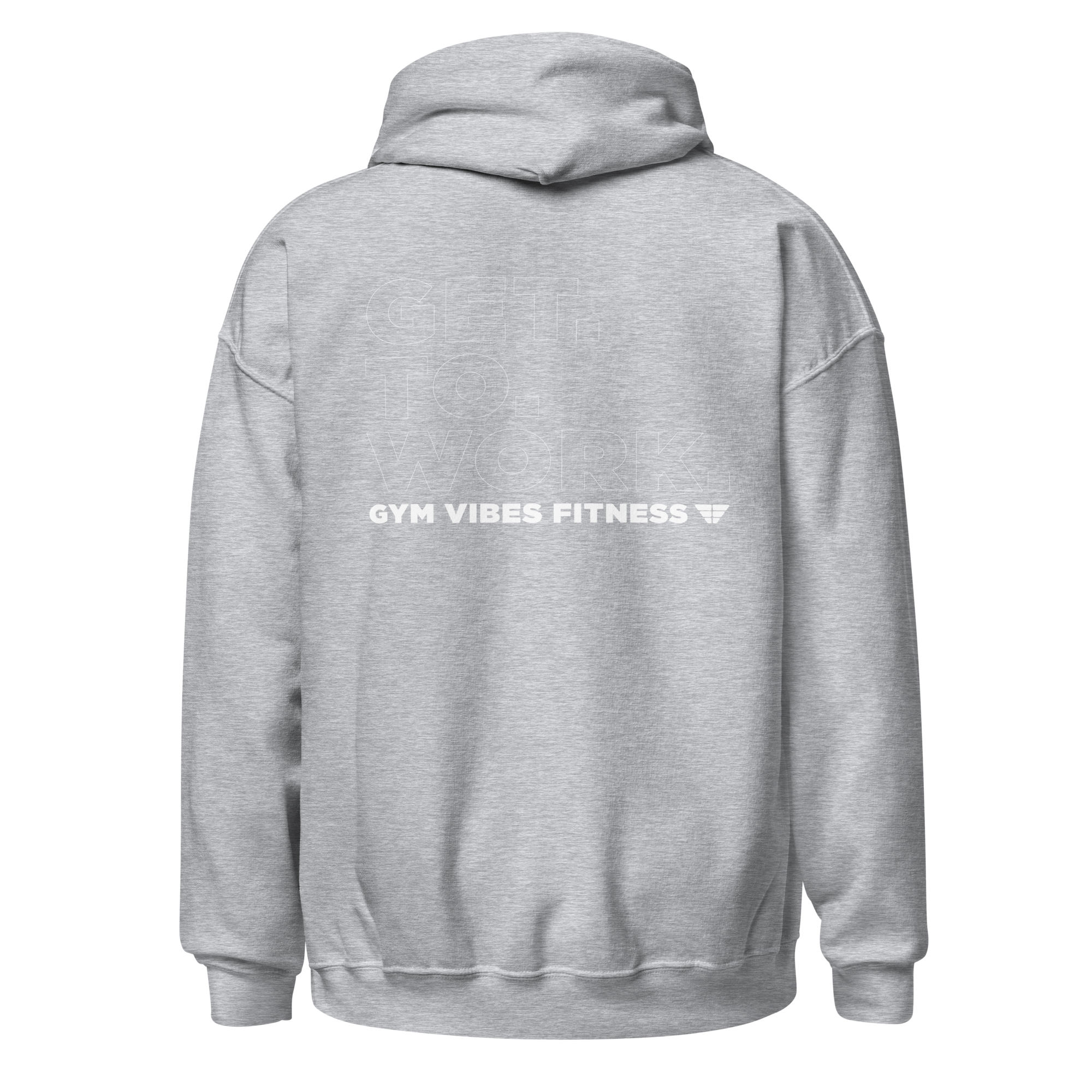 Gym Vibes Get To Work Fitness Men's Hoodie